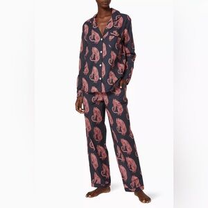 Desmond & Dempsey Sansindo tiger print pajamas size large